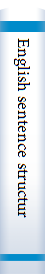 English sentence structure